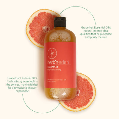 all-natural grapefruit body wash | herbneden