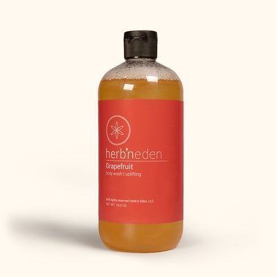 all-natural grapefruit body wash | herbneden