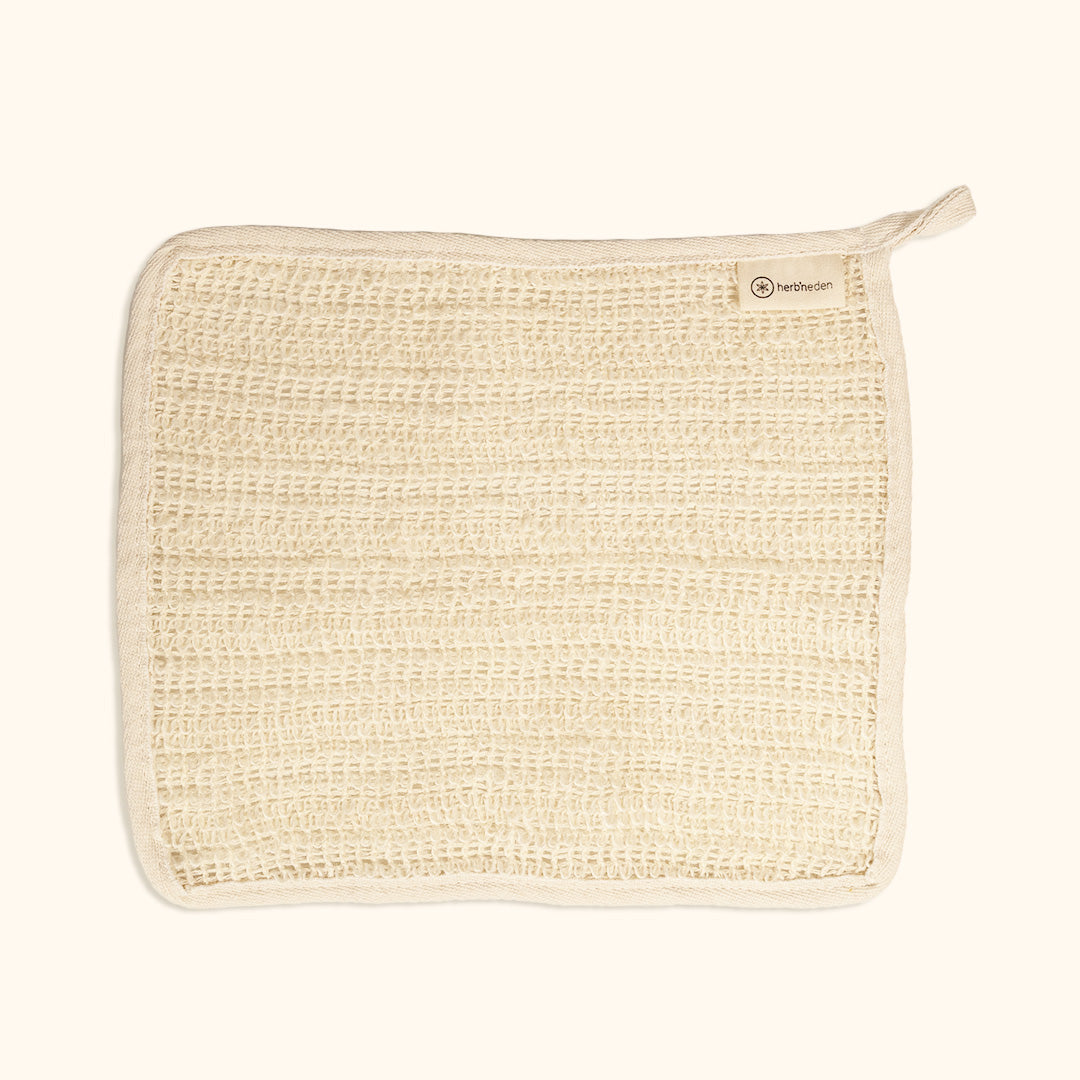 sisal cloth | gentle exfoliating wash cloth | herbneden
