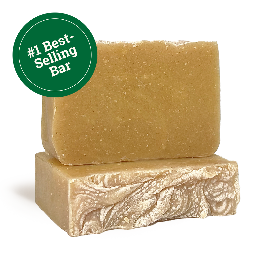 best selling all natural tea tree & turmeric bar soap | herbneden