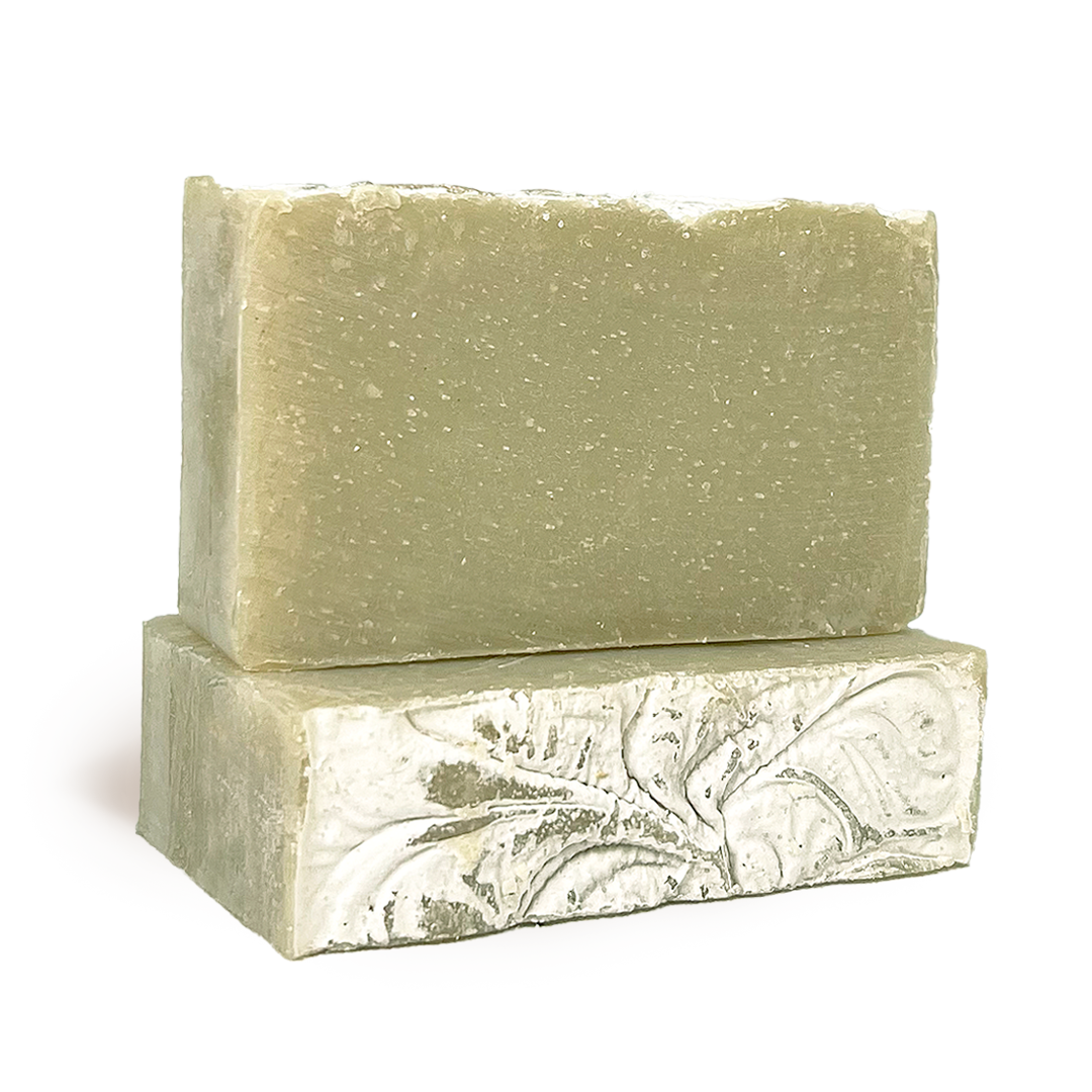 cedarwood and sea clay bar soap with essential oils | herbneden