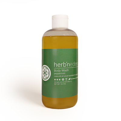 all natural peppermint body wash with essential oils | herbneden