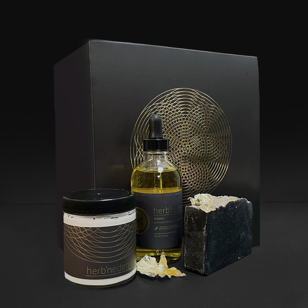 the all-natural adam luxury skincare set | herbneden