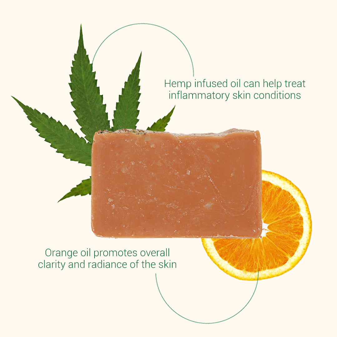 citrus hemp bar soap | herbneden