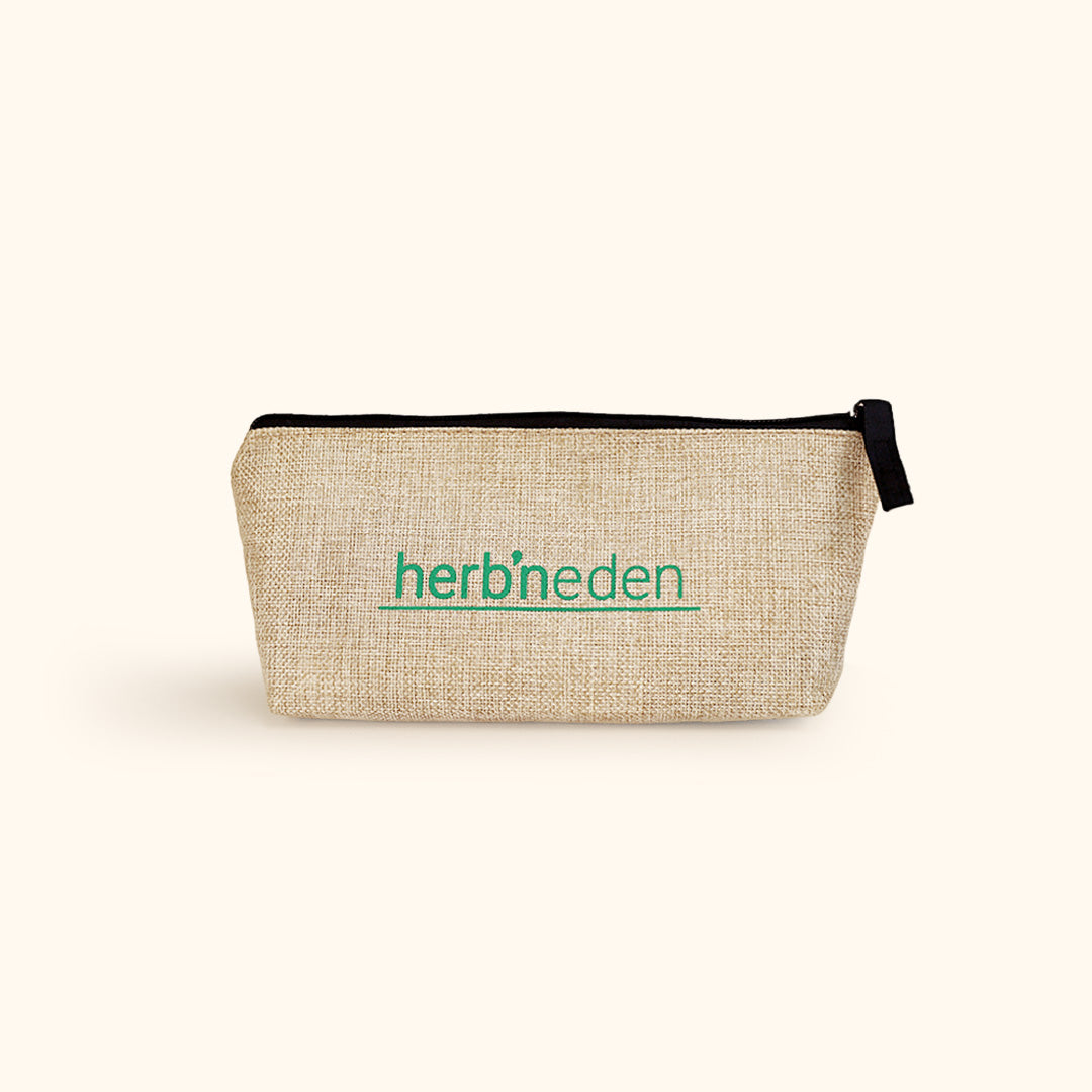travel pouch with zipper closure fits all your necessary herbneden products | herbneden