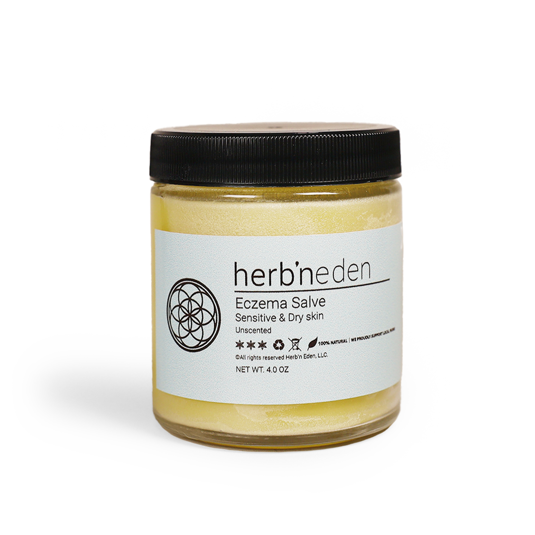 all natural eczema salve to relieve symptoms and restore skin | herbneden